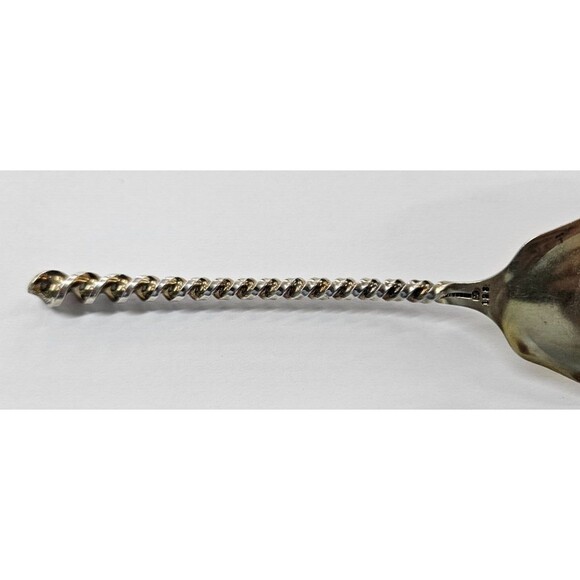 Towle Sterling Silver Twist #128 Jelly Cake Server - Monogrammed- Dated 1890 - Picture 5 of 6